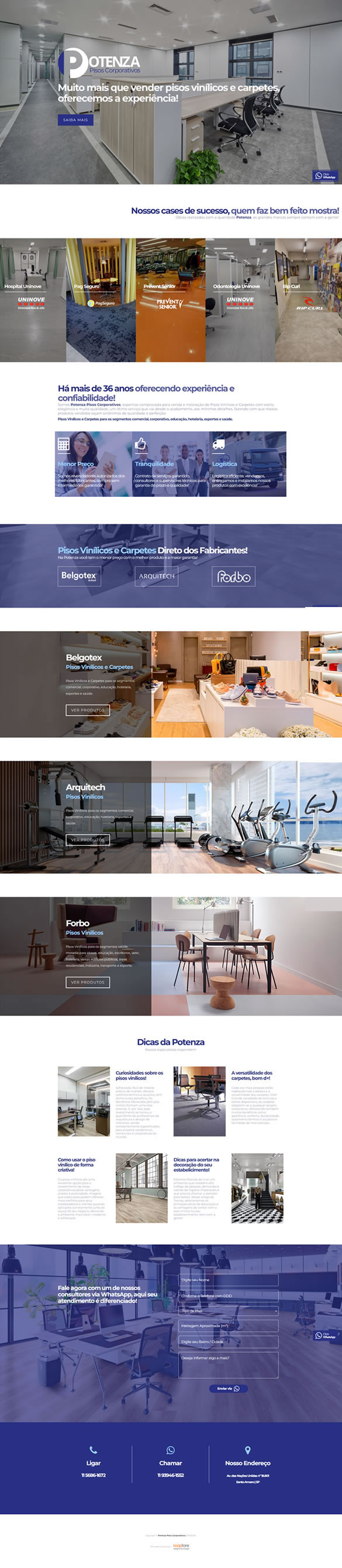 Site Potenza Pisos Corporativos